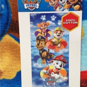 Nickelodeon  Paw Patrol Beach Towel 28"x58" New With Tags 100% Cotton